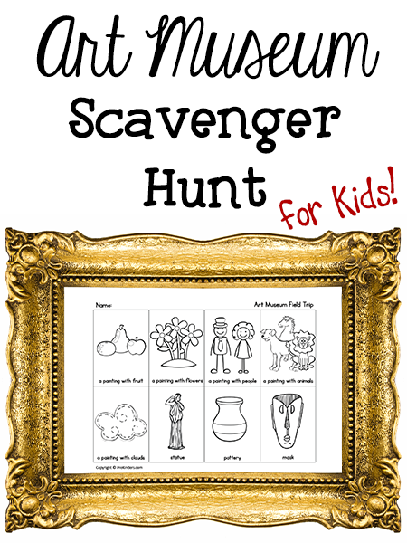 Art Museum Scavenger Hunt Homeschool Art Scavenger Hunt For Kids 