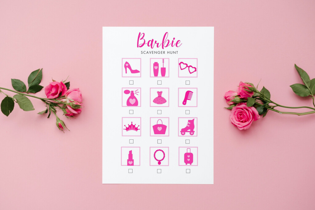 Barbie Printable Scavenger Hunt Party Game Instant Etsy Australia