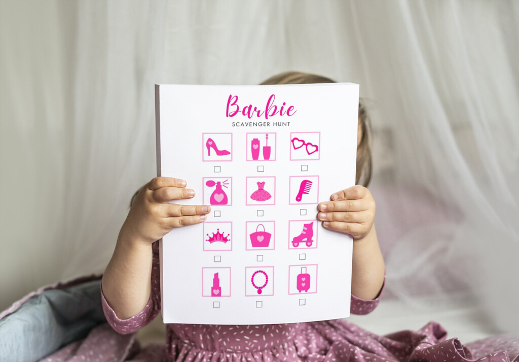 Barbie Printable Scavenger Hunt Party Game Instant Etsy Australia