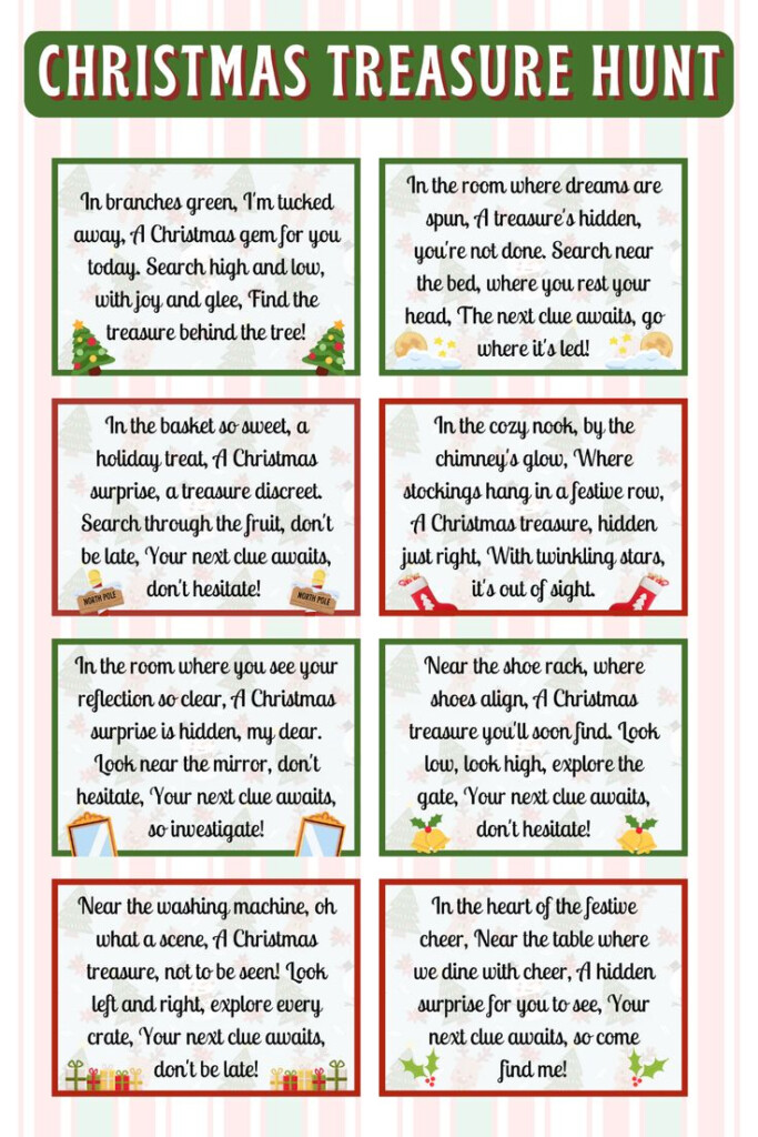 Christmas Scavenger Hunt Christmas Printable Game For Kids Etsy UK 