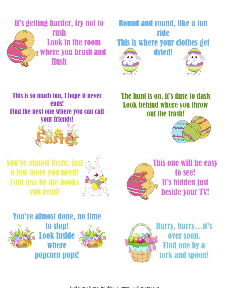 Easter Egg Scavenger Hunt Riddles For Adults Askworksheet