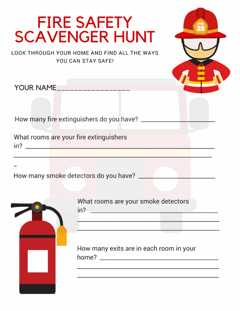 Fire Safety Printables Free