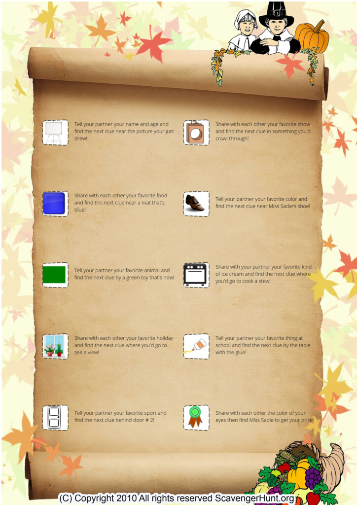 Get To Know You Scavenger Hunt