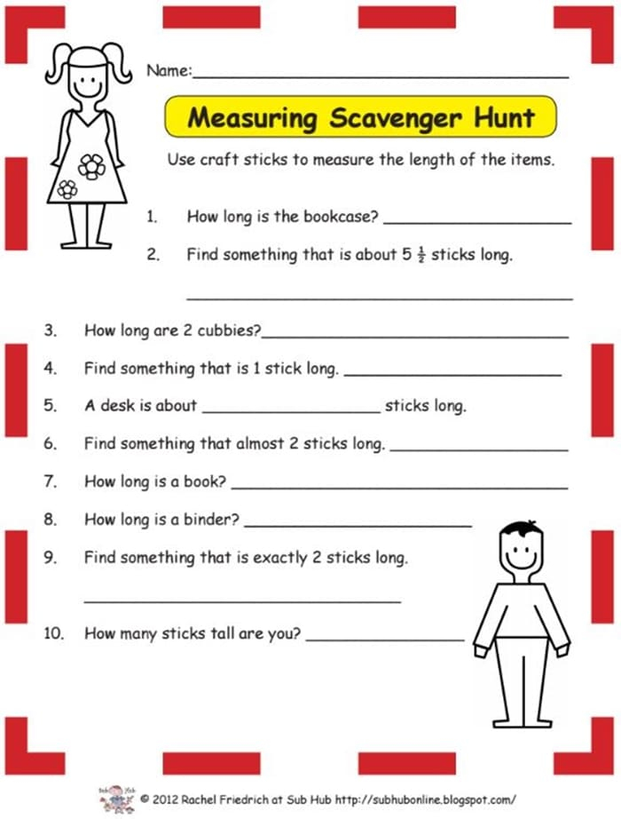 Take Your Students On A Length Measuring Scavenger Hunt Teach Junkie