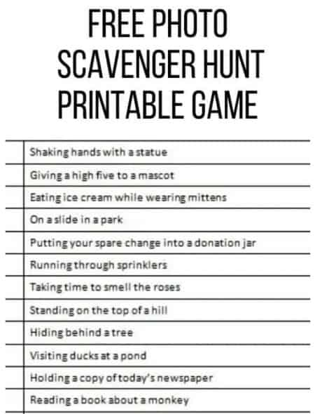 22 Neighborhood Scavenger Hunts Free Printable Scavenger Hunts For Kids