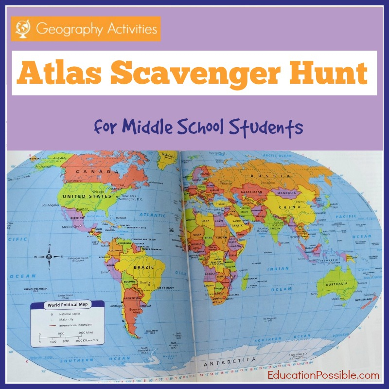Atlas Scavenger Hunt FREE Printable Blessed Beyond A Doubt