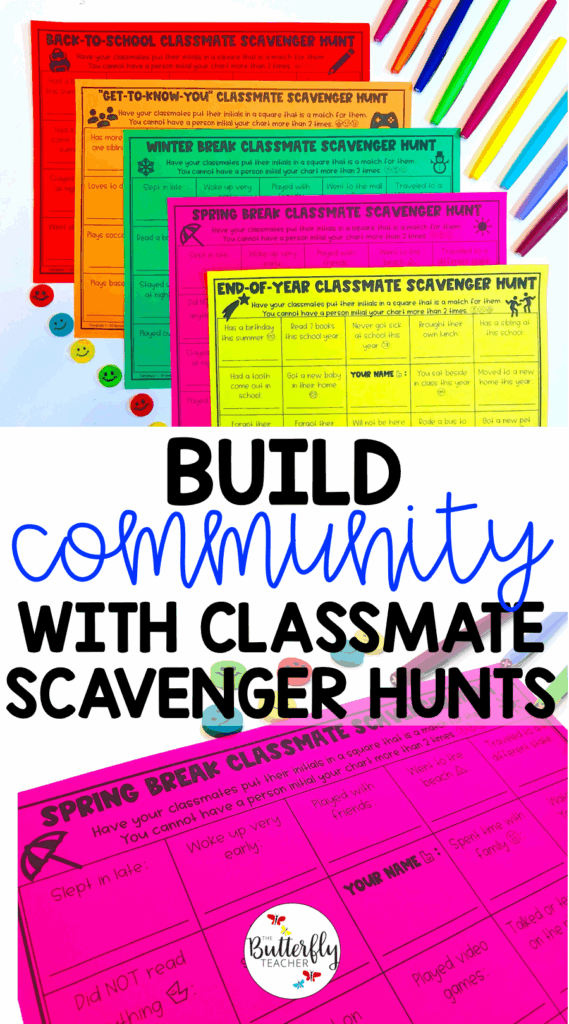 Classmate Scavenger Hunt Printable Free Printable Templates