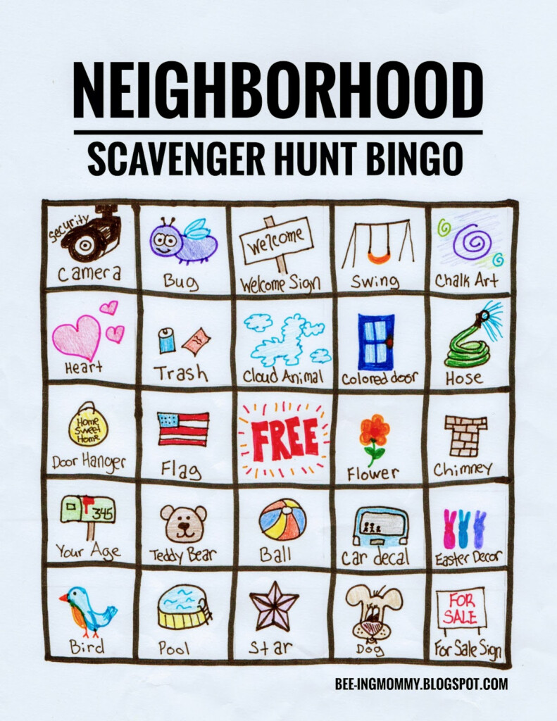 Community Scavenger Hunt Ideas