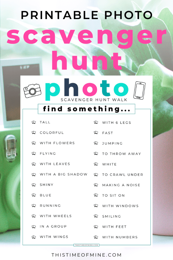 Discovery Photo Scavenger Hunt For Kids Free Printable Photo 