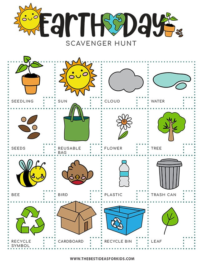 Earth Day Scavenger Hunt The Best Ideas For Kids