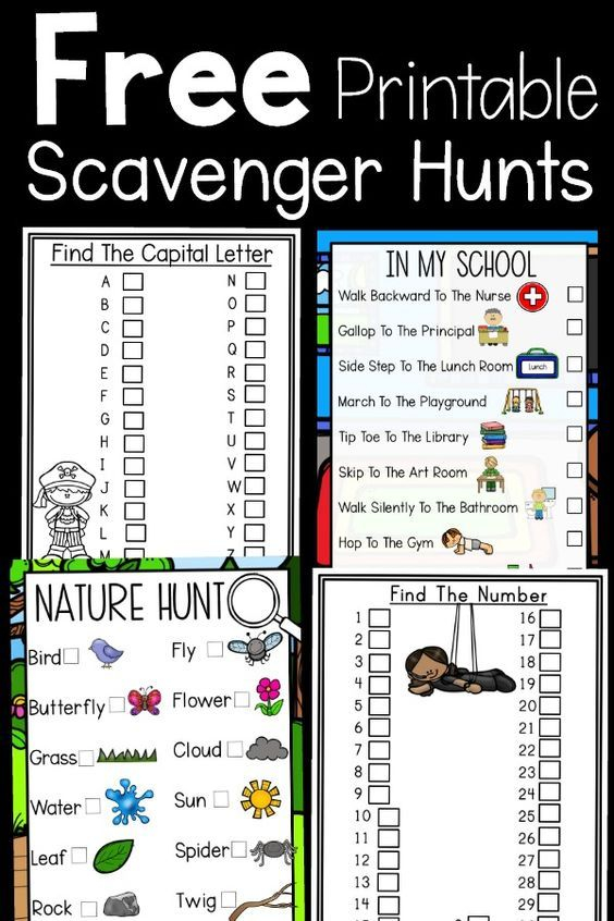 Free Editable Scavenger Hunt Template