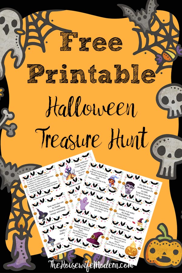 Free Halloween Treasure Hunt Printable Clues Free Printable Templates