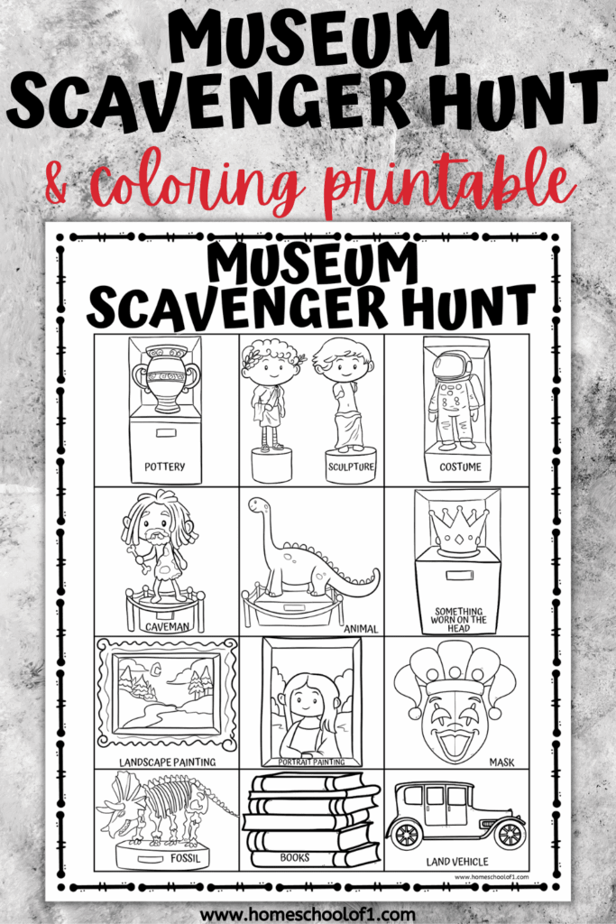 Free Museum Scavenger Hunt Printable