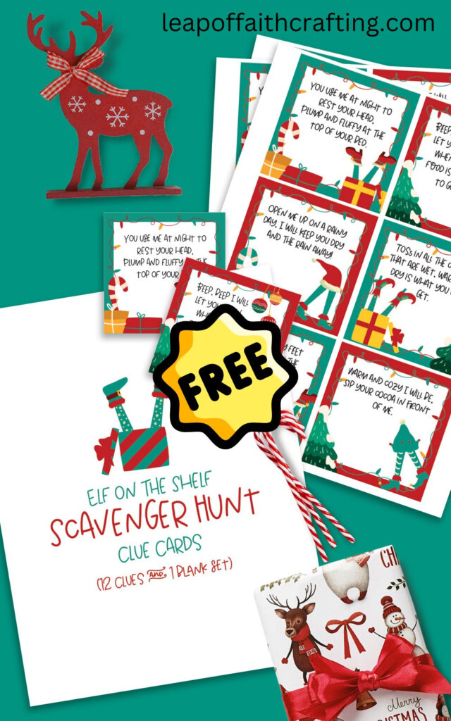 Free Printable Elf On The Shelf Scavenger Hunt