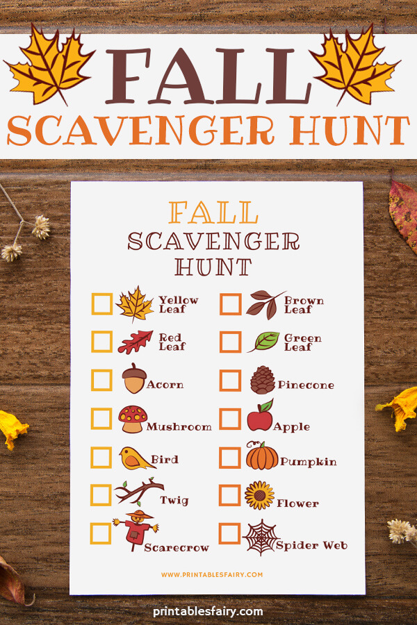 Free Printable Fall Scavenger Hunt Farrah Printable
