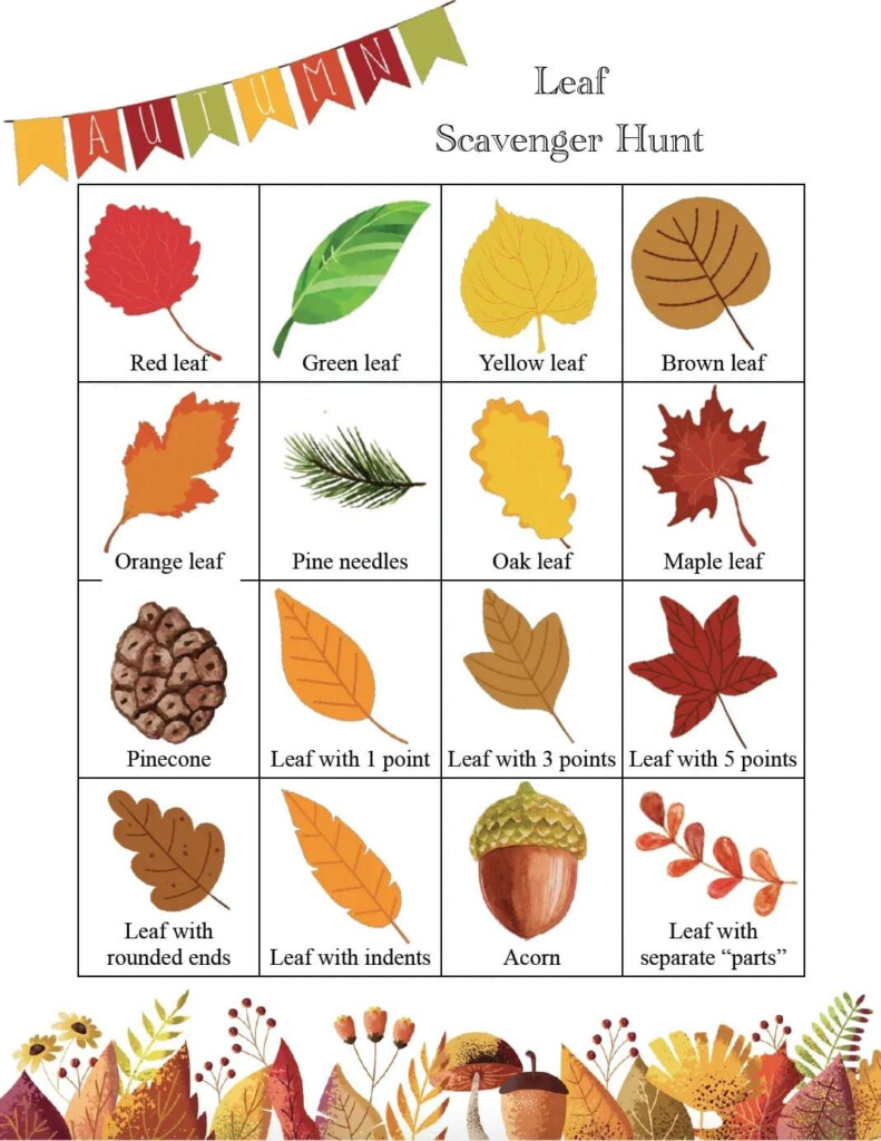 Free Printable Fall Scavenger Hunts 7 Options Artofit
