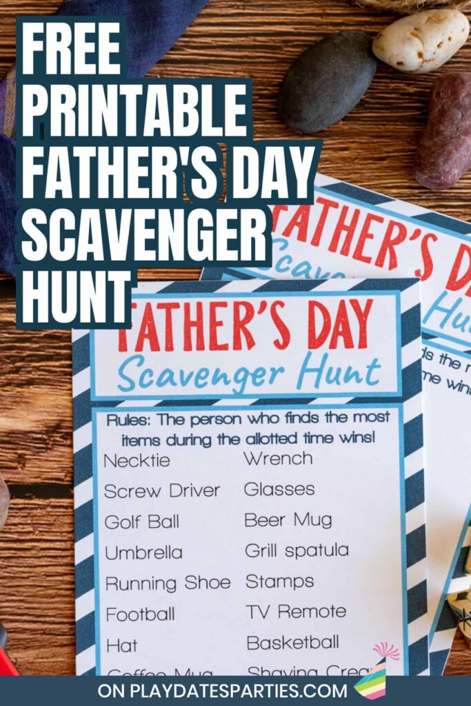 Free Printable Father s Day Scavenger Hunt