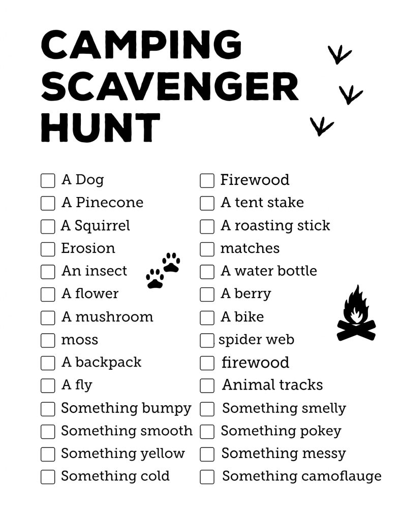 Free Printable Outdoor Scavenger Hunt
