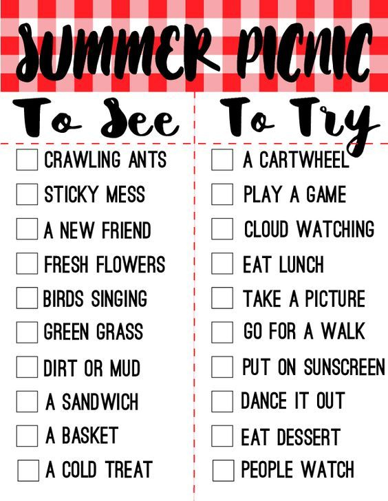 Free Printable Picnic Scavenger Hunt Family Picnic Family Picnic 
