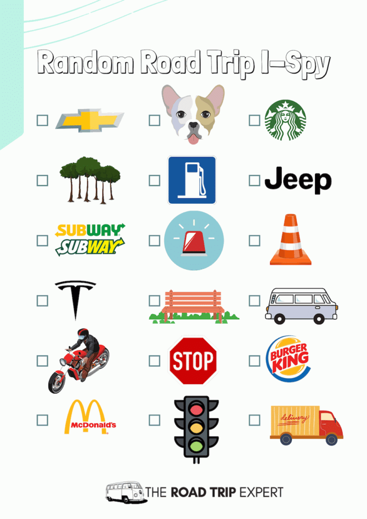 Free Printable Road Trip Scavenger Hunt For Kids