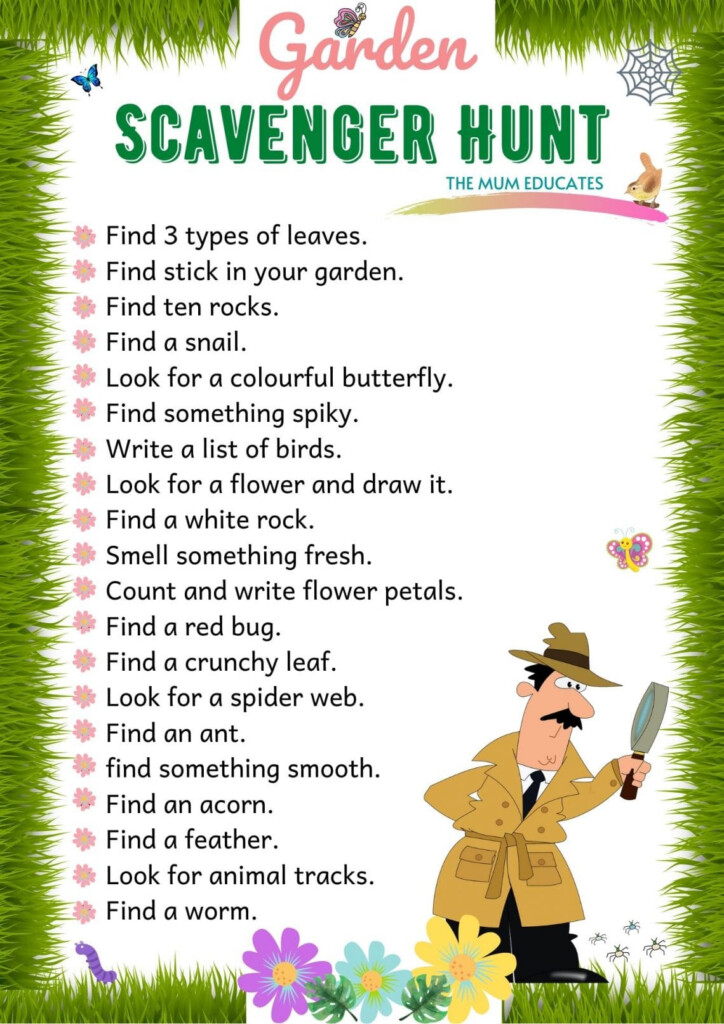 Free Printable Scavenger Hunt For Kids Ideas The Mum Educates