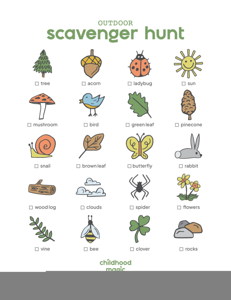 Free Printable Scavenger Hunt FREE Printable A Z