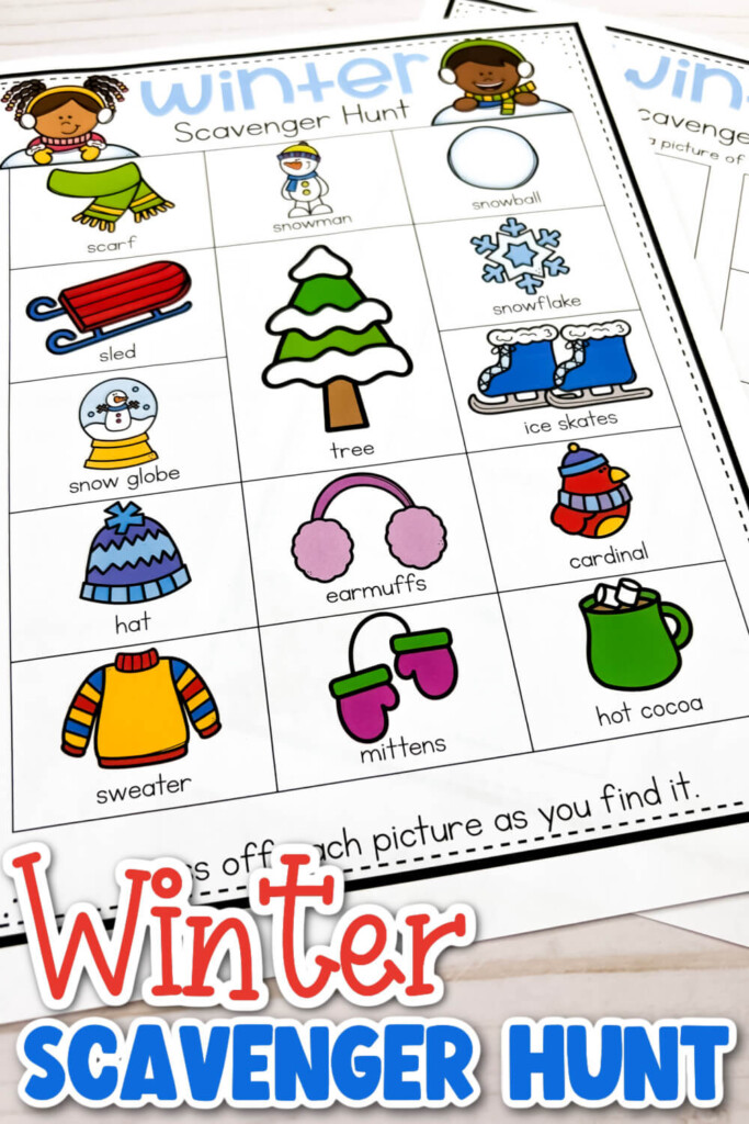 Free Printable Winter Scavenger Hunt For Kids