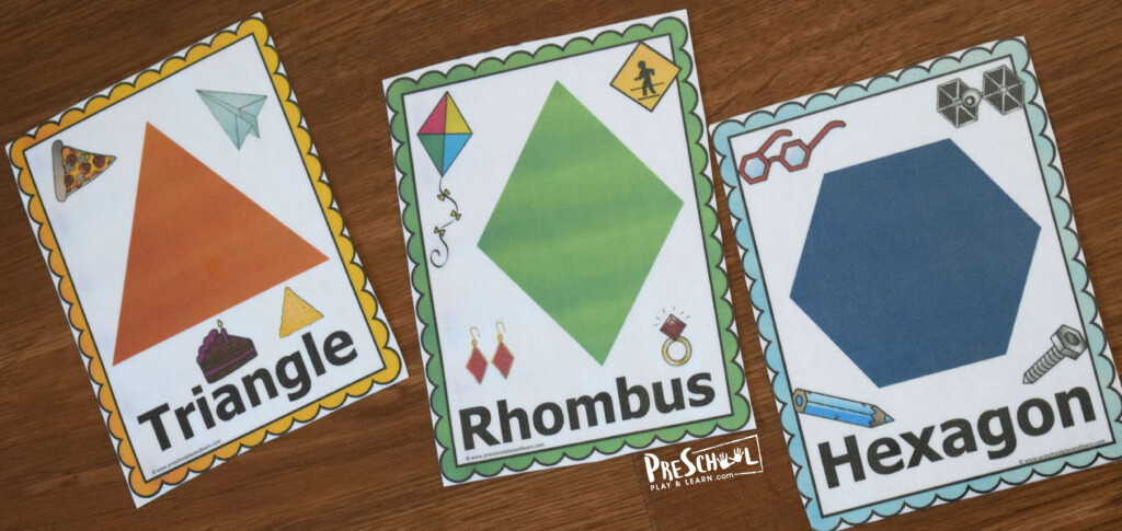 FREE Shape Flashcards Scavenger Hunt