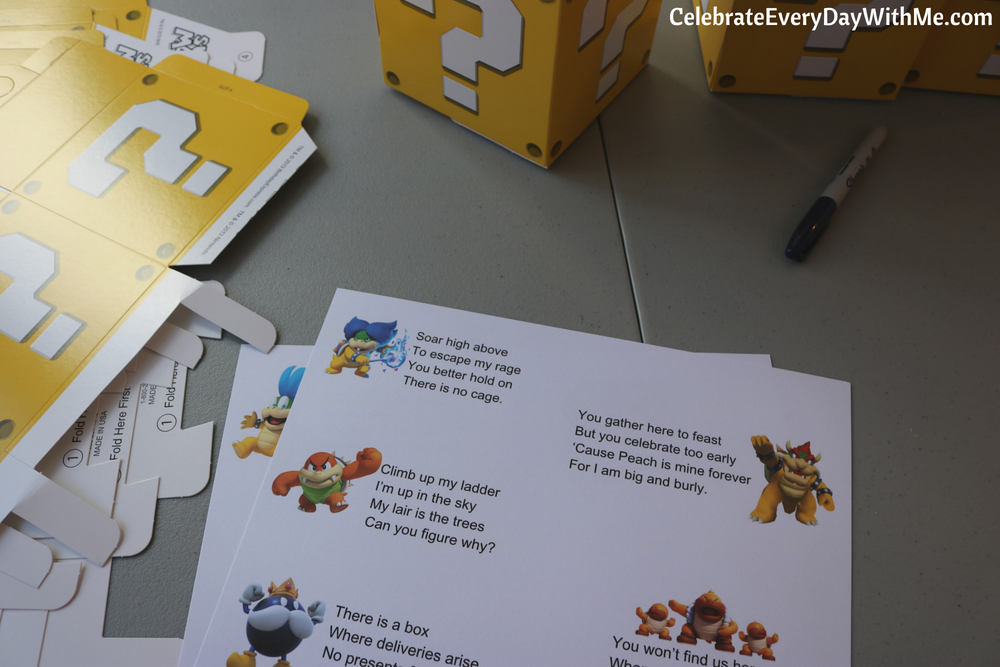 How To Create A Super Mario Brothers Scavenger Hunt Celebrate Every 