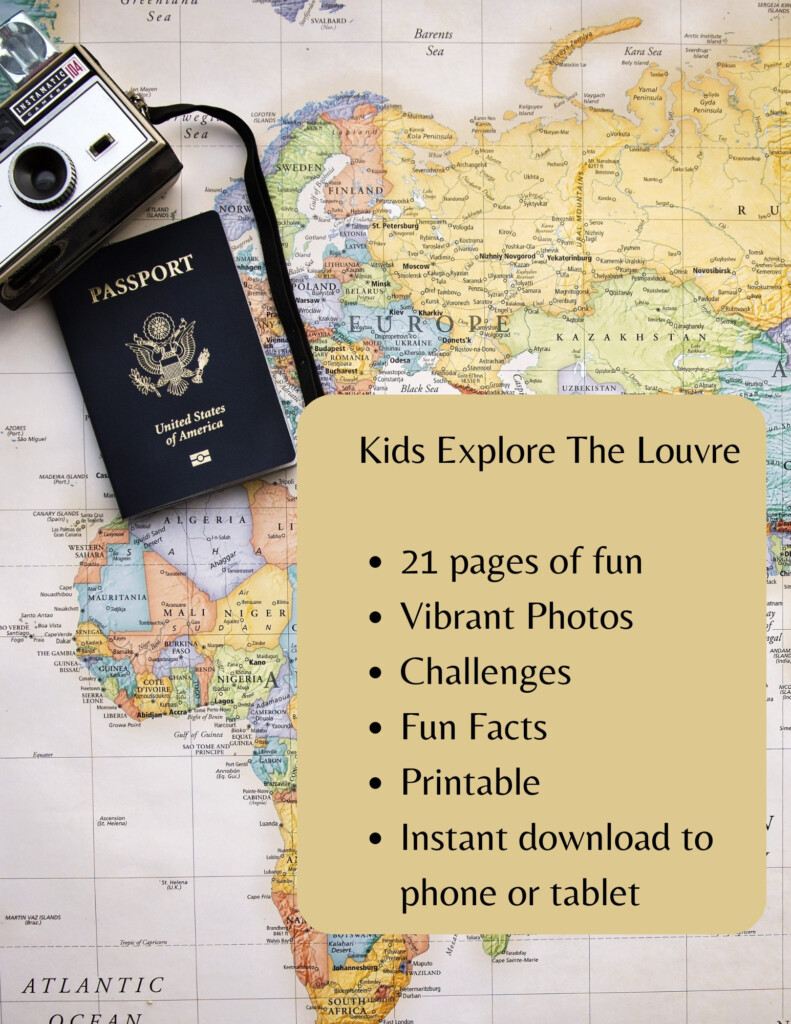 Kids Explore The Louvre Scavenger Hunt France Printable 