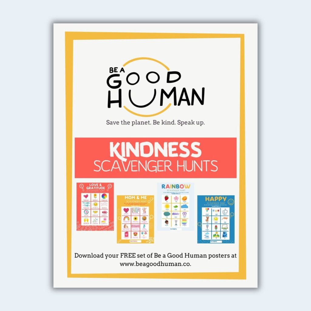 Kindness Scavenger Hunt Bundle 4 Printable Scavenger Hunts For Kids 