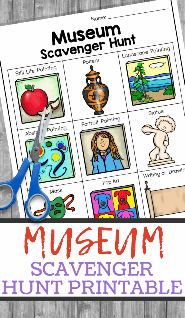 Museum Scavenger Hunt Printable Artofit