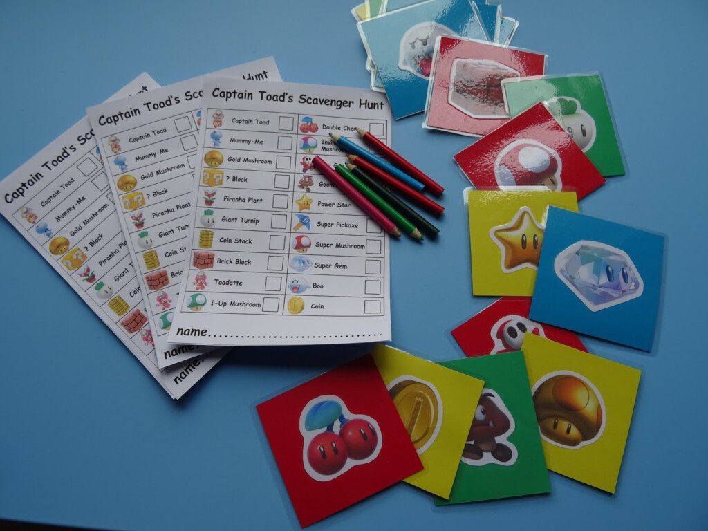 My Super Mario Boy Super Mario Scavenger Hunt With Downloads