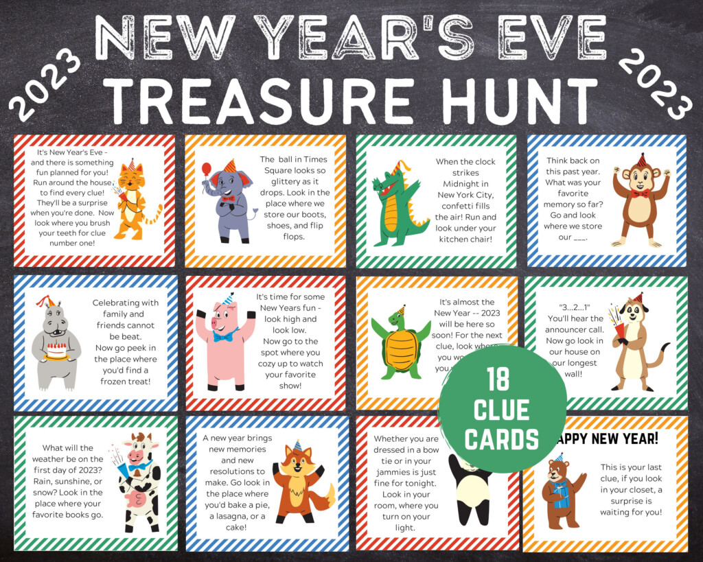 New Years Eve Scavenger Hunt For Kids Instant Download PDF Etsy