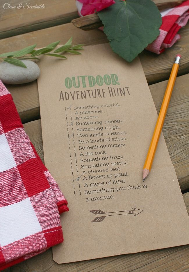 Outdoor Scavenger Hunt And S Mores Printables Artofit