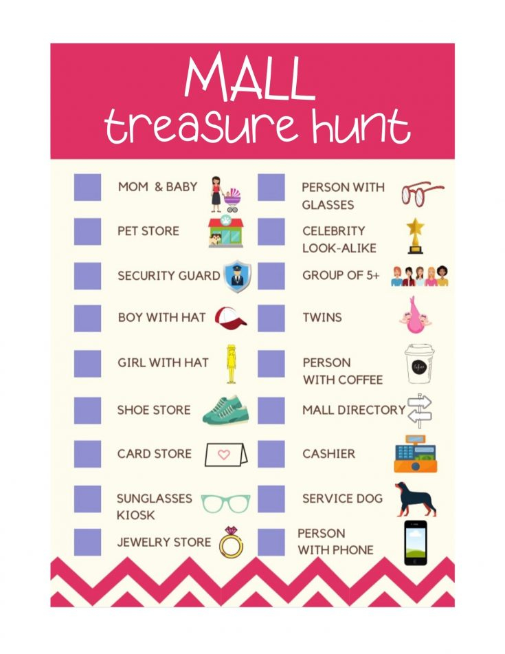 Printable Mall Scavenger Hunt Printable Word Searches Vrogue co
