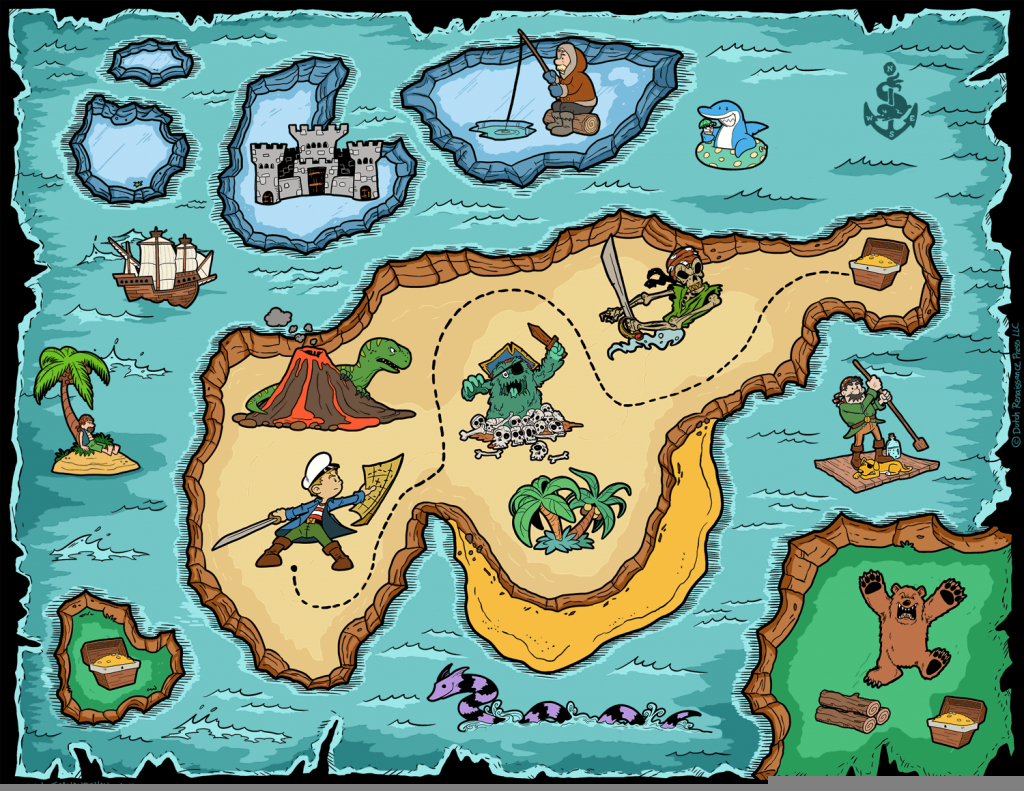 Printable Scavenger Hunt Map Free Printable Maps
