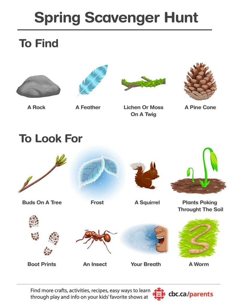 Printable Spring Scavenger Hunt Play CBC Parents