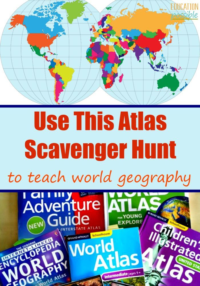 Printable World Atlas Scavenger Hunt For Middle Schoolers Artofit