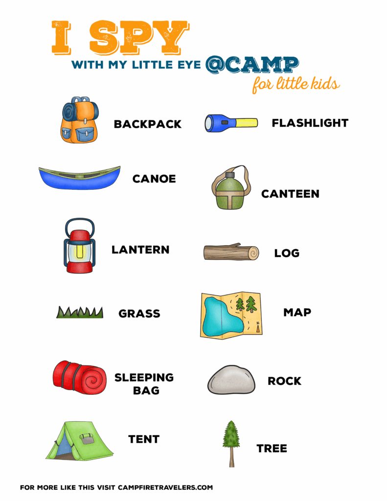 Scavenger Hunt Camping Printable Printable Free Templates