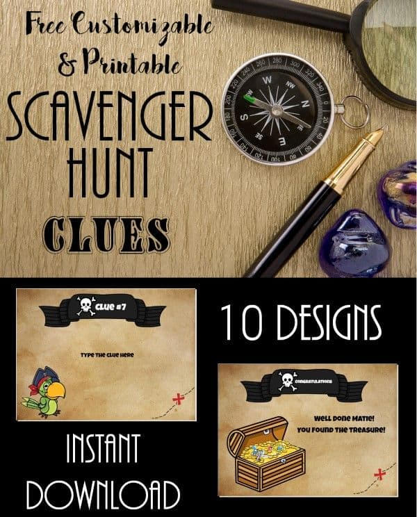 Scavenger Hunt Card Templates Customize Online Print At Home