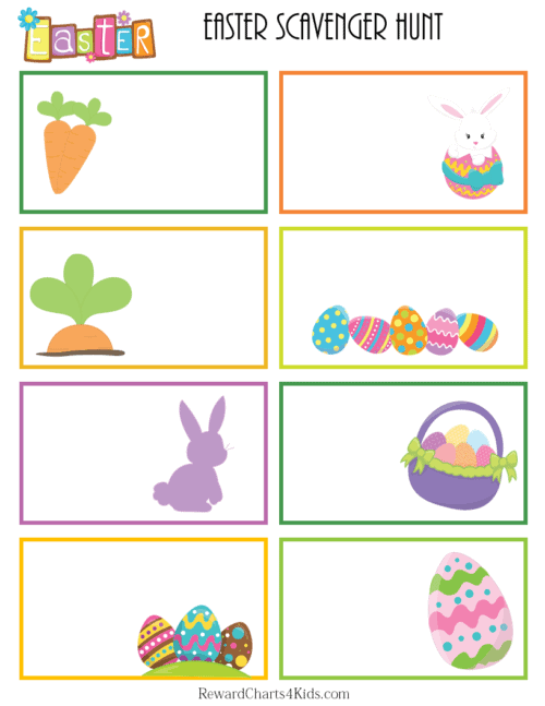 Scavenger Hunt Easter Free Printable Clues