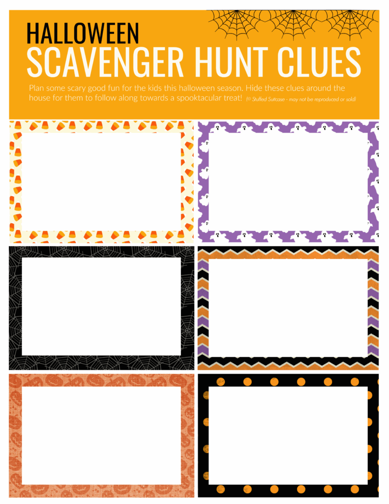 Scavenger Hunt Printable