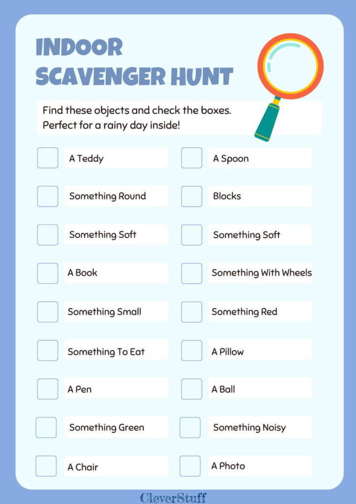 Service Scavenger Hunt Printable