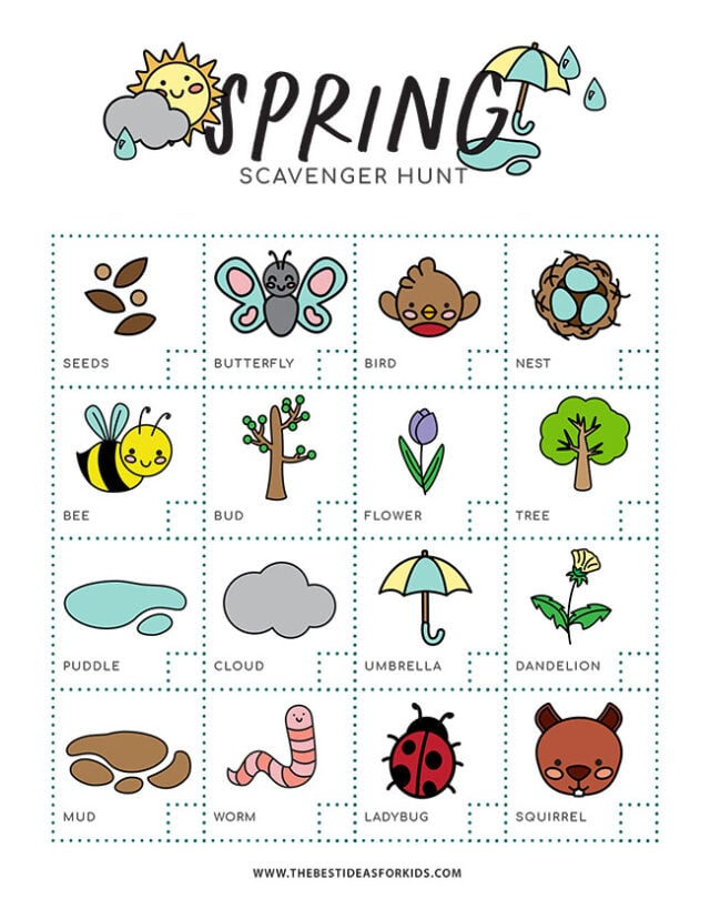 Spring Scavenger Hunt Free Printable The Best Ideas For Kids