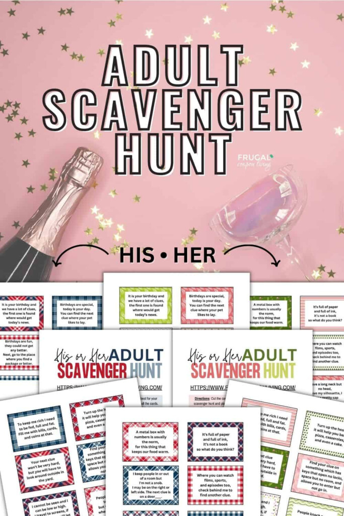 Super Cute At Home Scavenger Hunt Ideas For Adults Couples