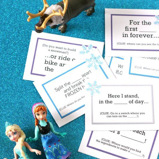 Surprise Your Kids With This Cute Frozen Scavenger Hunt Free 