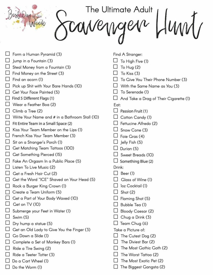 The Ultimate Adult Scavenger Hunt Scavenger Hunt Riddles Adult 